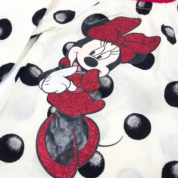 NEW Disney Baby Girl Top Blouse 6 Months Glittered Minnie Mouse Baby Girl - Picture 2 of 7